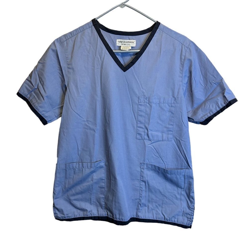 5‎ for $25🔥Natural Uniforms Blue Scrub Top XS